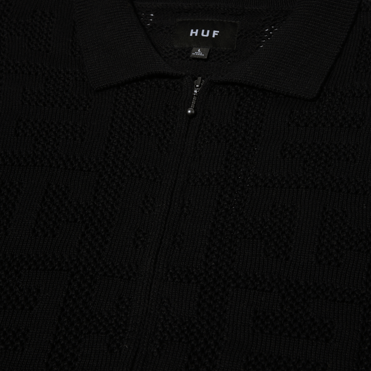 Huf Monogram Jacquard Zip Sweater