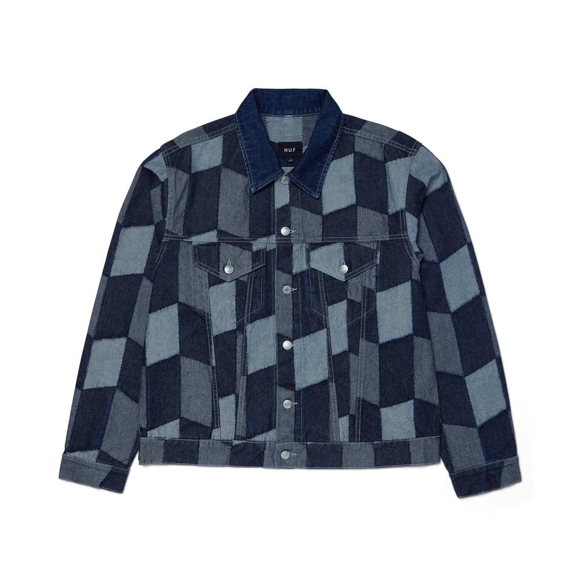 huf Patchwork Denim Jacket