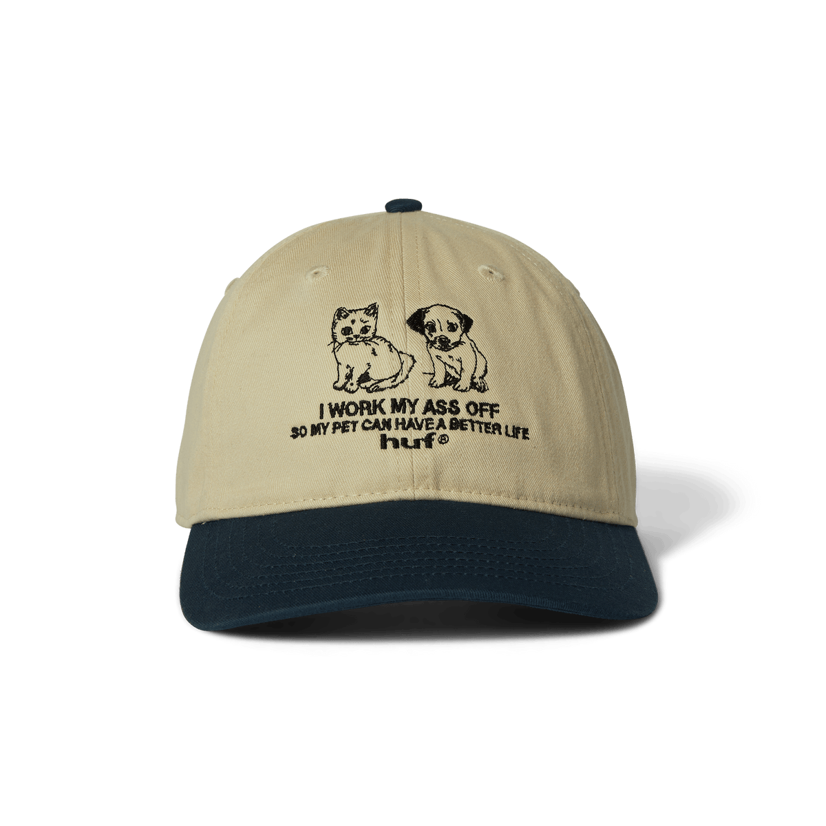 Huf Pets Life 6-Panel Curved Visor Hat