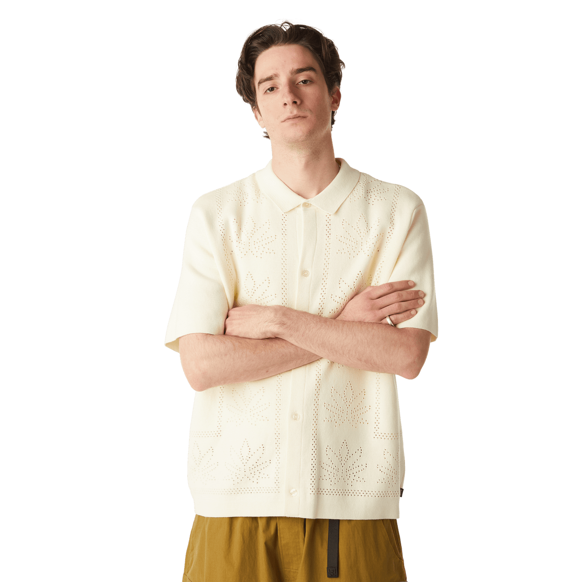 Huf Plantlife Perforated Knit Top