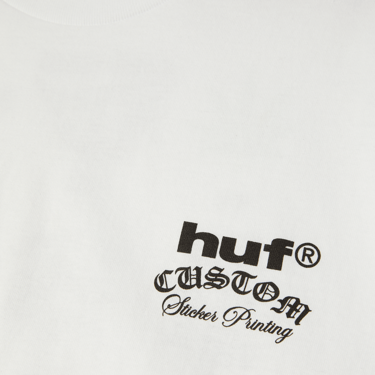 Huf Sticker Printing T-Shirt