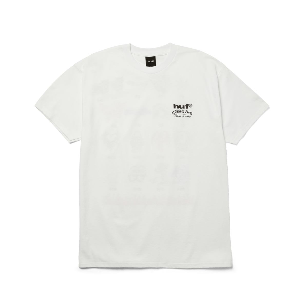 Huf Sticker Printing T-Shirt