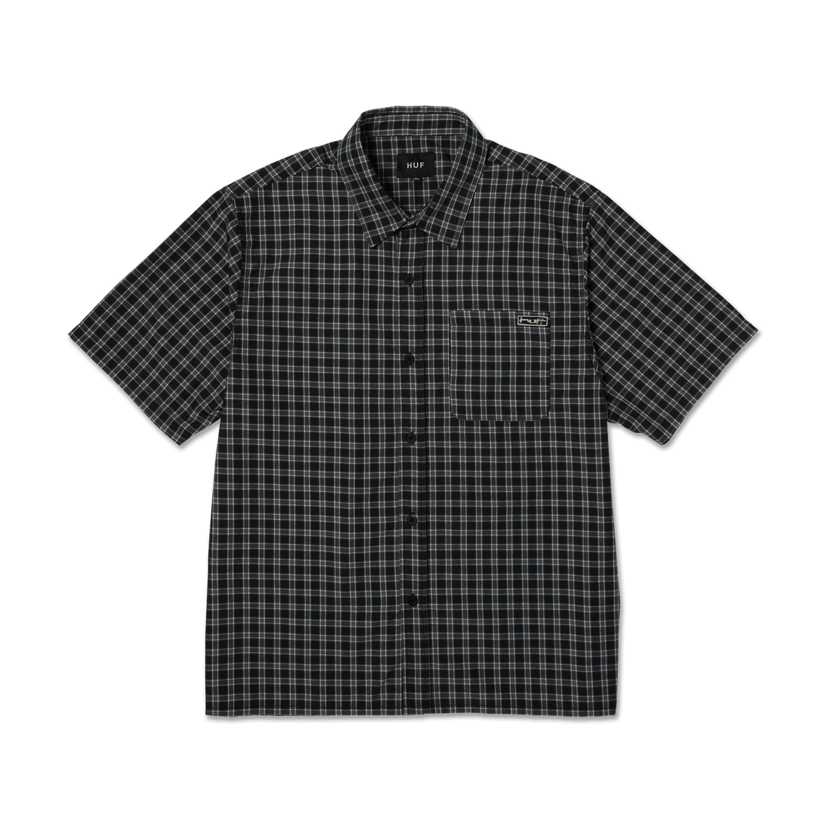 huf Stretch Micro Plaid Shirt