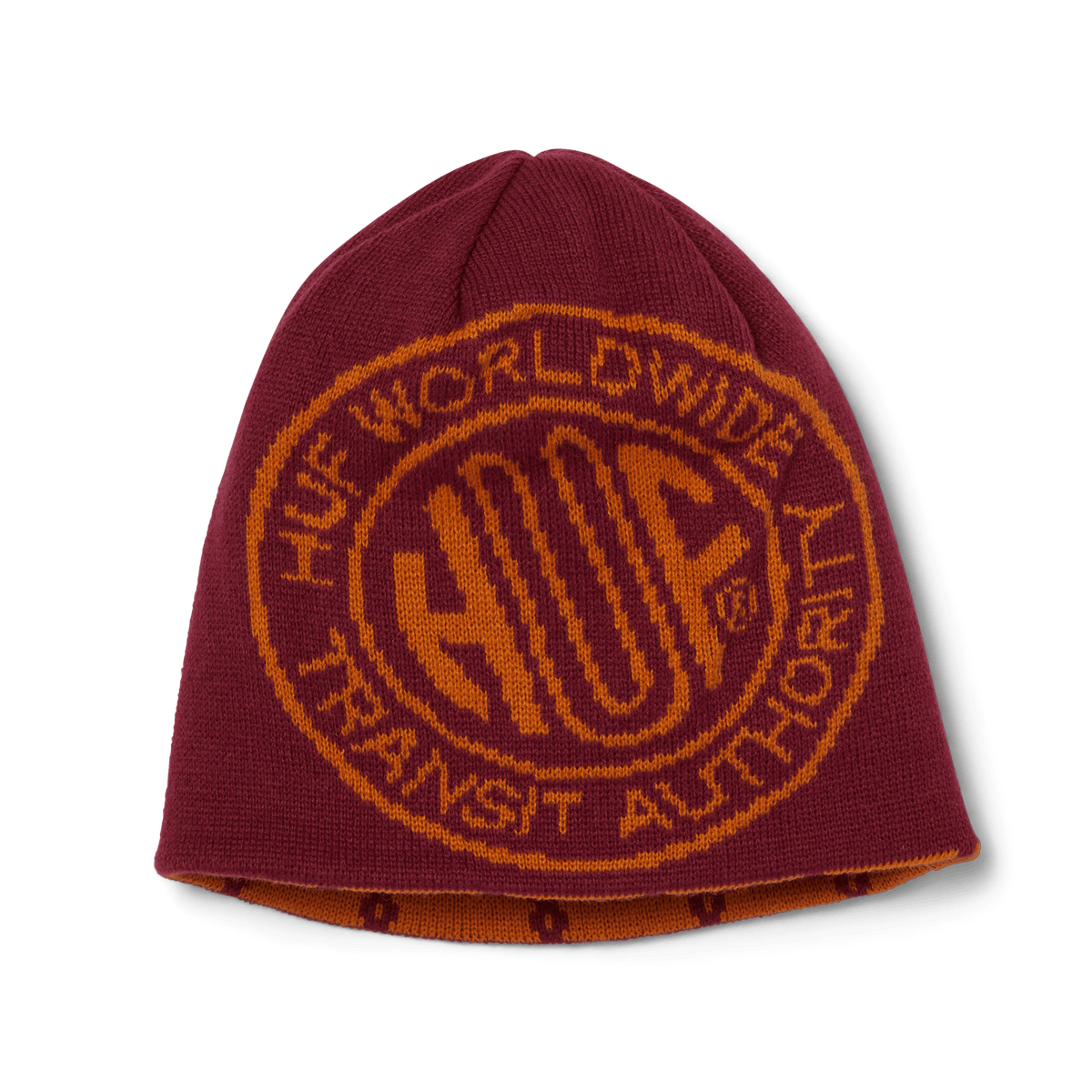 huf Token Reversible Skull Beanie