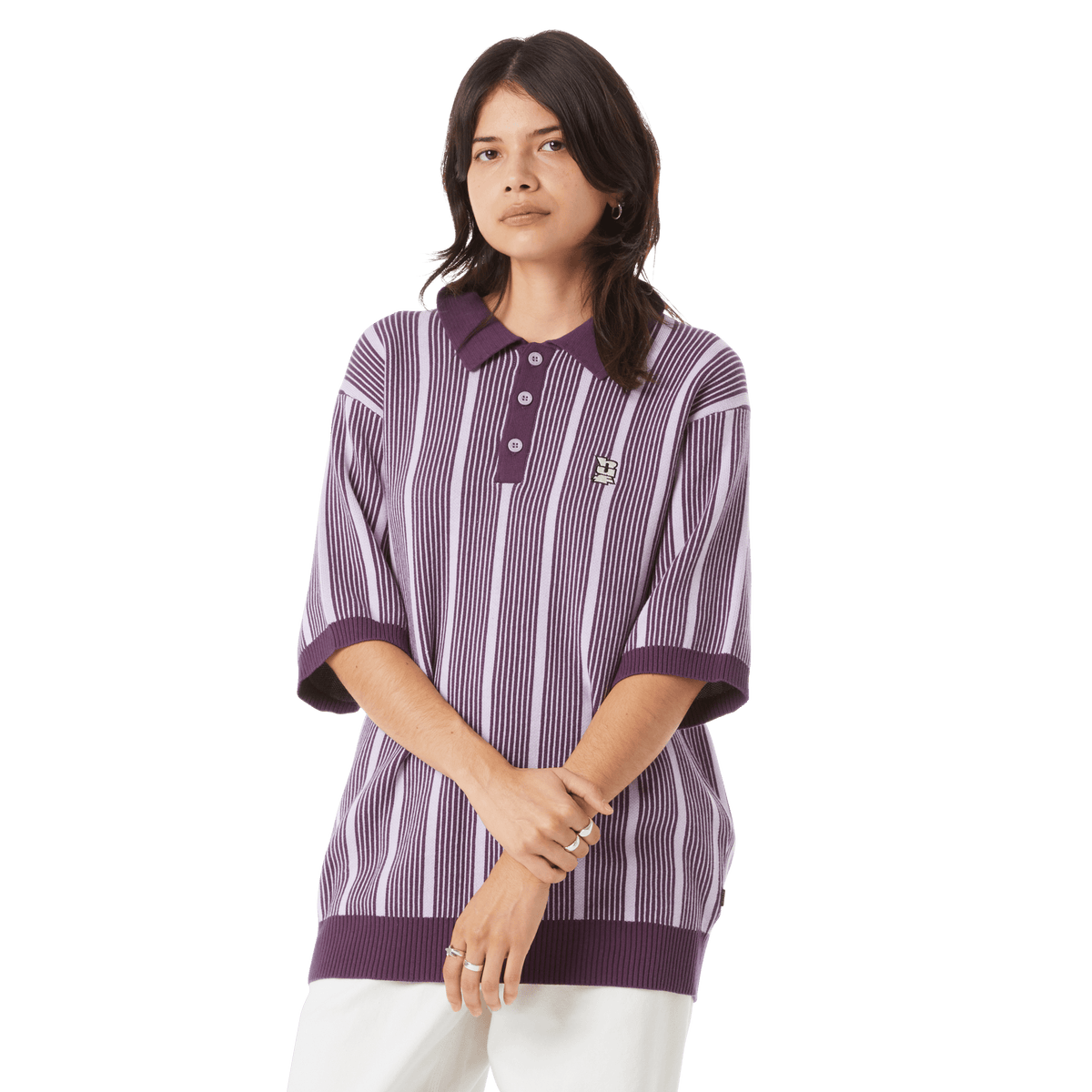 Huf Trace Stripe Knit Top