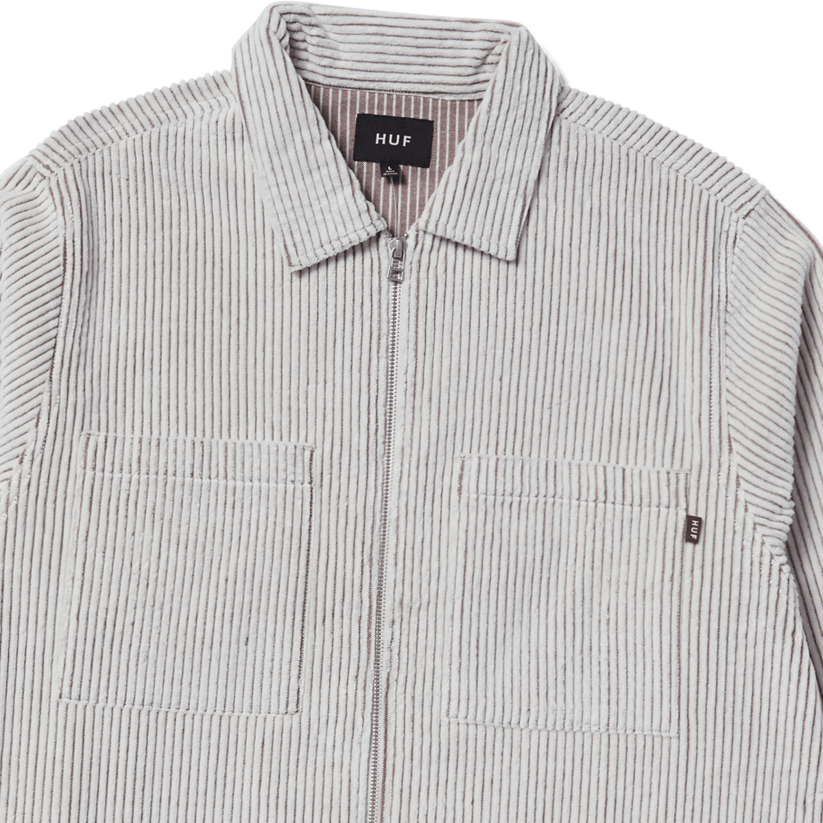 Huf Two Tone Corduroy Zip Shacket