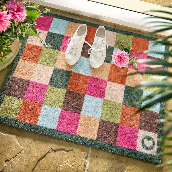 Hug Rug Allsorts Check Washable Doormat