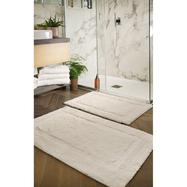 Hug Rug Bamboo Border Cream Bathmat