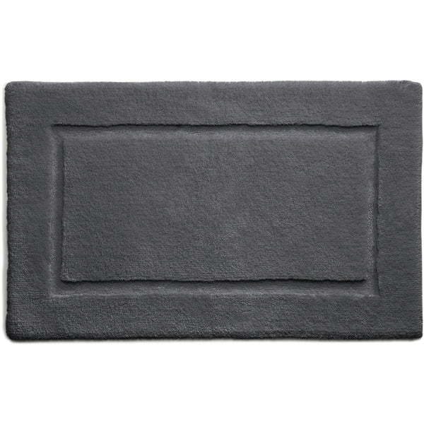 hug rug Bamboo Border Graphite Bathmat