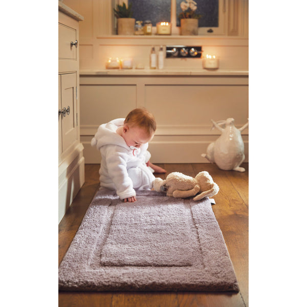 Hug Rug Bamboo Border Lavender Bathmat