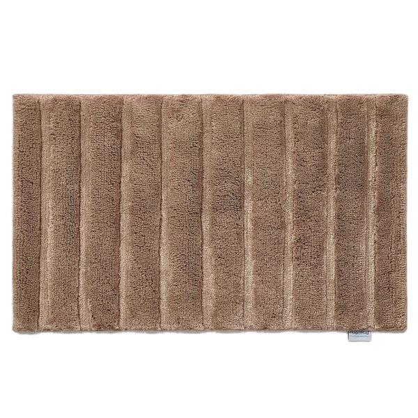 hug rug Bamboo Stripe Cappuccino Bathmat