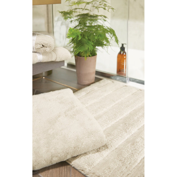Hug Rug Bamboo Stripe Cream Bathmat