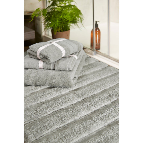 Hug Rug Bamboo Stripe Grey Bathmat
