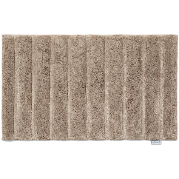hug rug Bamboo Stripe Latte Bathmat