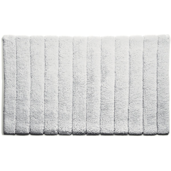 hug rug Bamboo Stripe White Bathmat