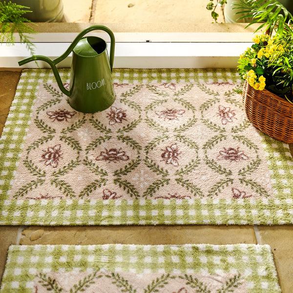 Hug Rug Beehive Green Charity Doormat