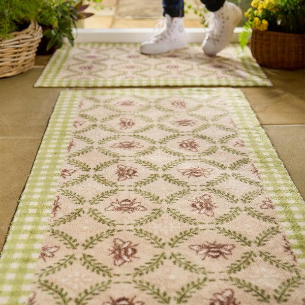 Hug Rug Beehive Green Charity Doormat