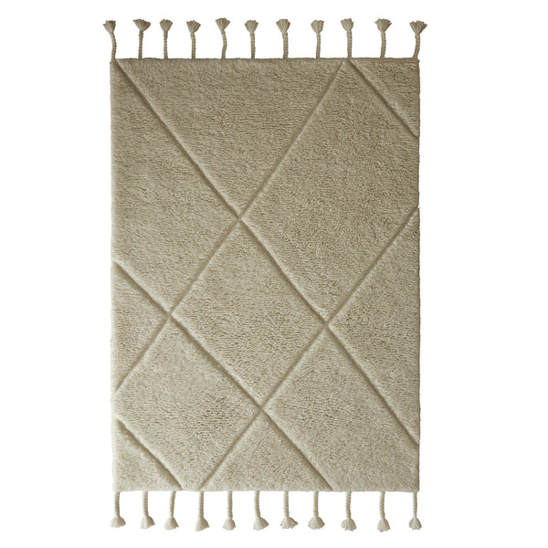 hug rug Berber Diamond Ivory Rug