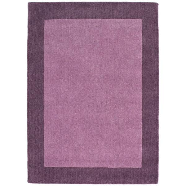 hug rug Borders Wool Rug Mauve