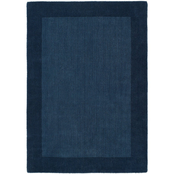 hug rug Borders Wool Rug Navy