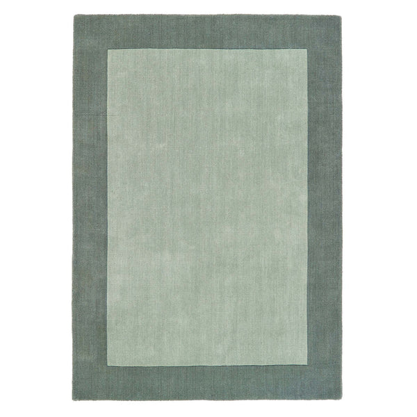 hug rug Borders Wool Rug Sage Green