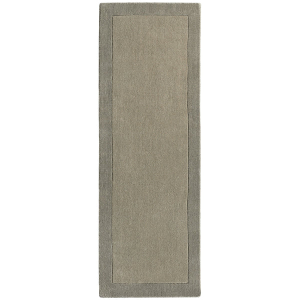 Hug Rug Borders Wool Rug Taupe