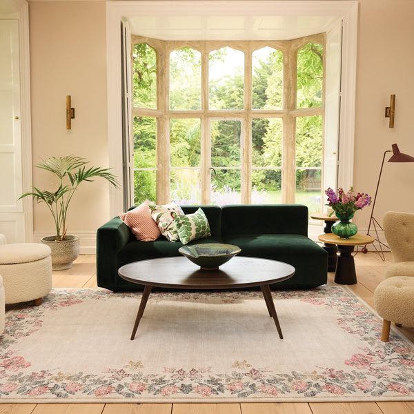 Hug Rug Botanical Border Eco-Washable Rug