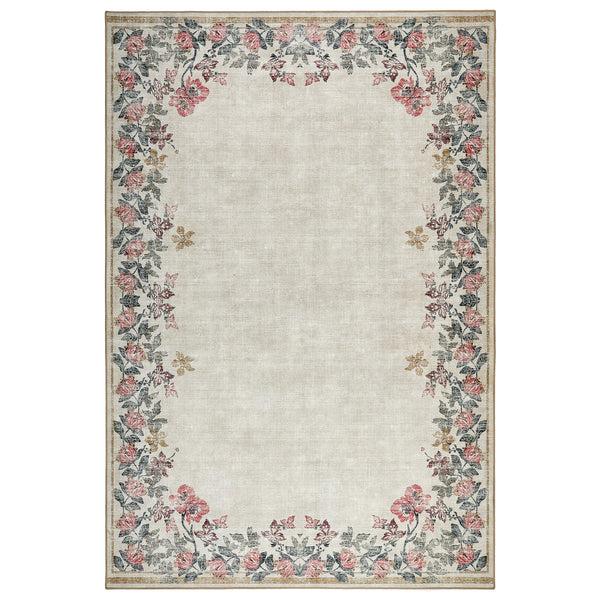 hug rug Botanical Border Eco-Washable Rug