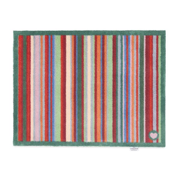 hug rug Bright Green Stripe Washable Doormat