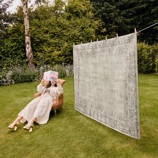 Hug Rug Brocade Border Eco-Washable Rug