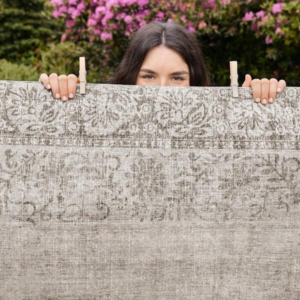 Hug Rug Brocade Border Eco-Washable Rug