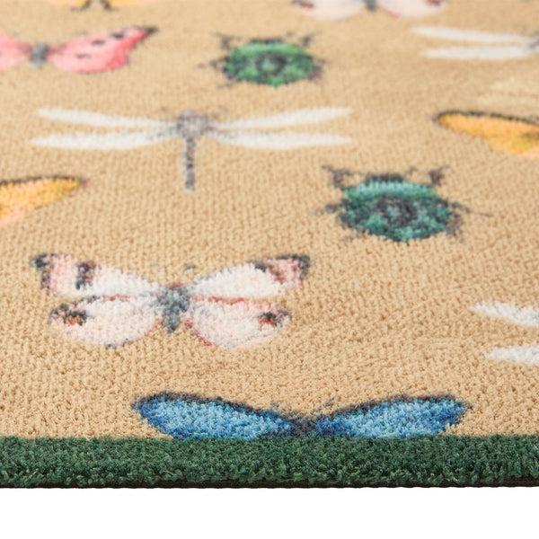 Hug Rug Bugs & Butterflies Beige Doormat