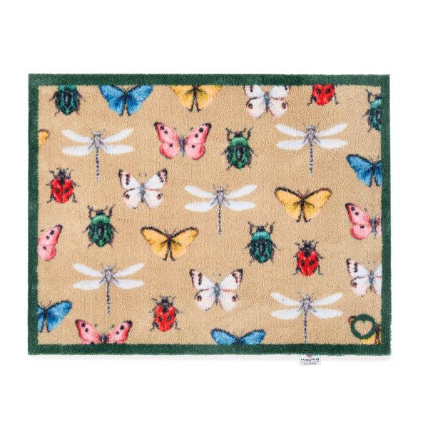 hug rug Bugs & Butterflies Beige Doormat