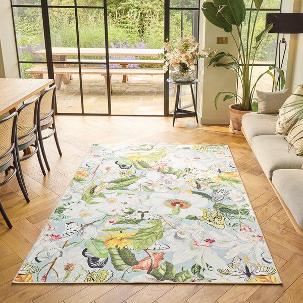 Hug Rug Butterfly Blooms Eco-Washable Rug