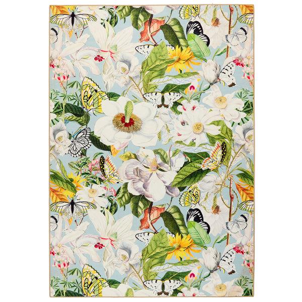 hug rug Butterfly Blooms Eco-Washable Rug