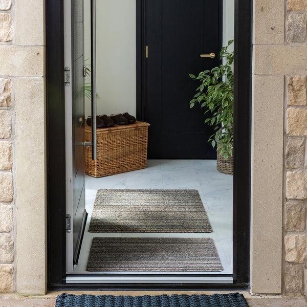 Hug Rug Candy Sage Green Striped Doormat