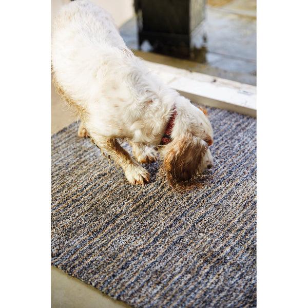 Hug Rug Candy Slate Striped Washable Doormat
