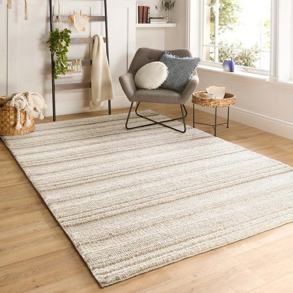 Hug Rug Chunky Knit Rug Cream