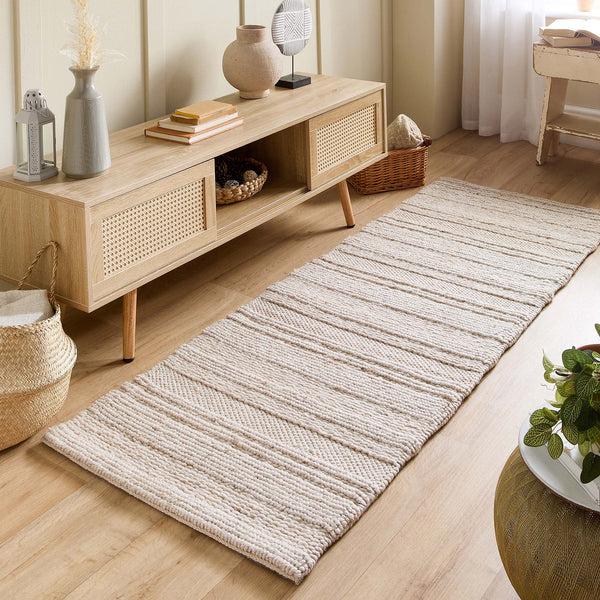 Hug Rug Chunky Knit Rug Cream