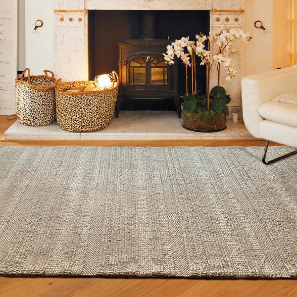 Hug Rug Chunky Knit Rug Grey/Natural