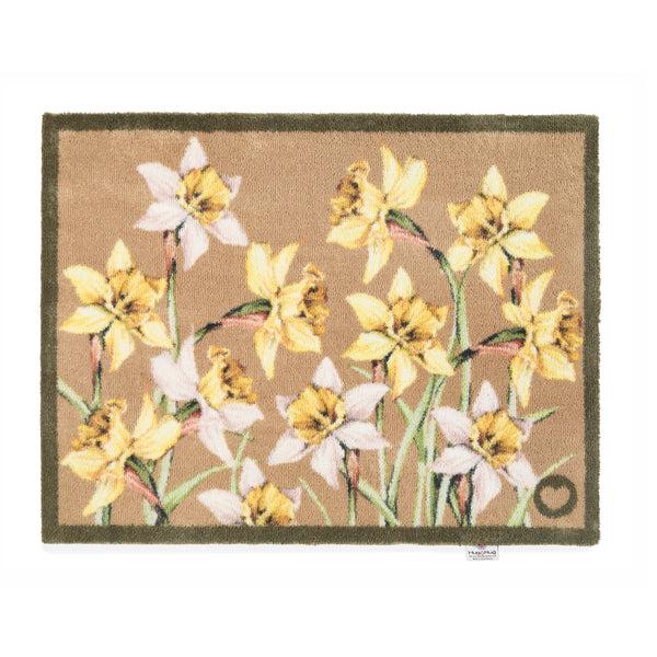 hug rug Daffodil Blooms Washable Doormat