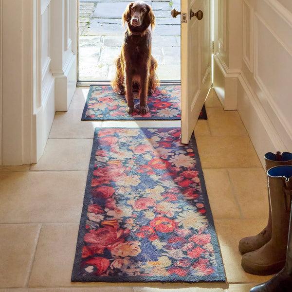 Hug Rug Dark Florals Washable Doormat
