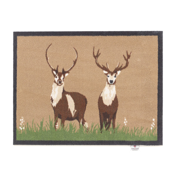 hug rug Deer 1 Beige Washable Doormat