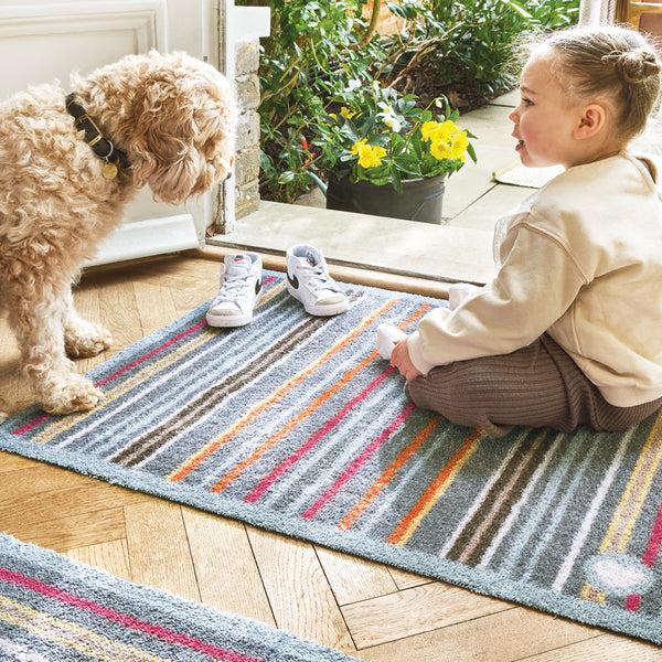 Hug Rug Designer 13 Stripe Washable Doormat