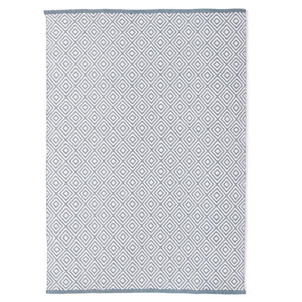 hug rug Diamond Washable Rug Denim Blue