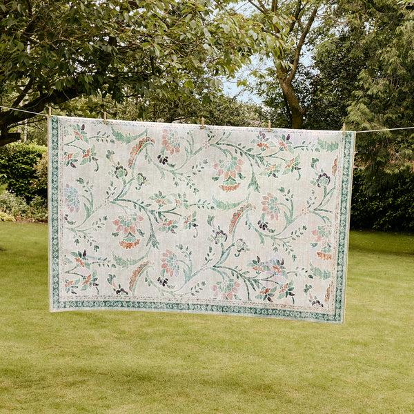 Hug Rug English Floral Eco-Washable Rug