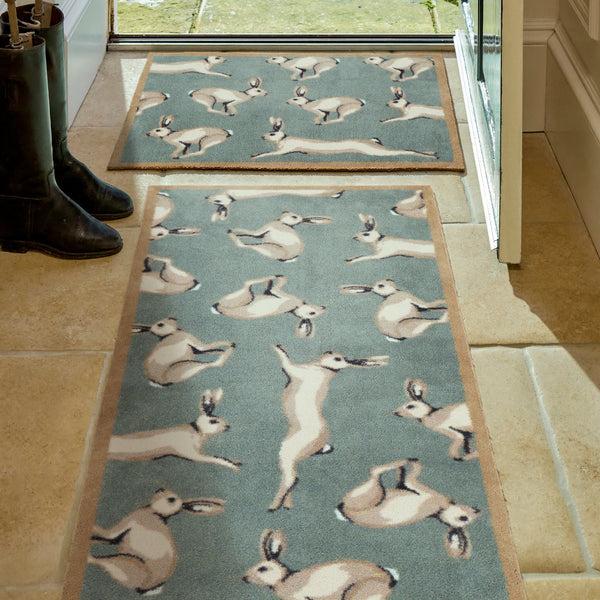 Hug Rug Farmhouse Hares Washable Doormat