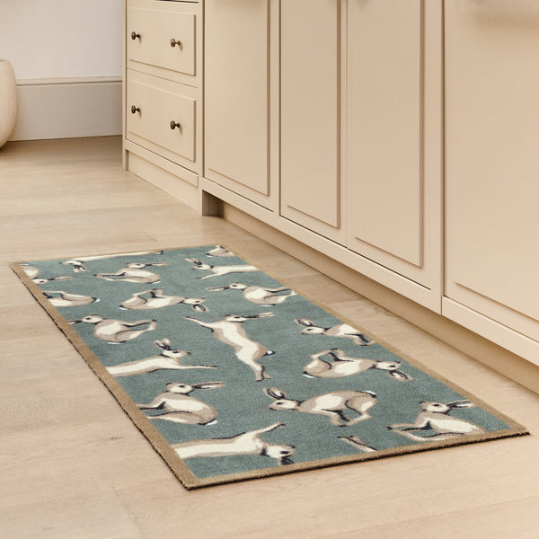 Hug Rug Farmhouse Hares Washable Doormat