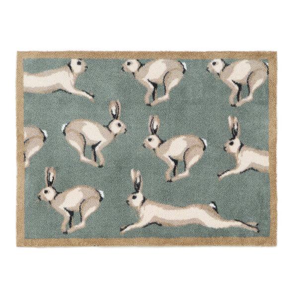 hug rug Farmhouse Hares Washable Doormat