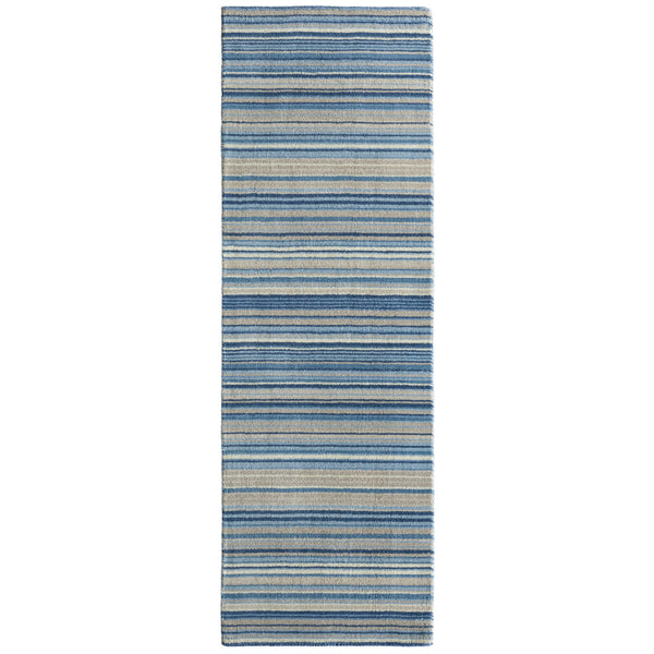Hug Rug Fine Stripes Rug Blue/Beige